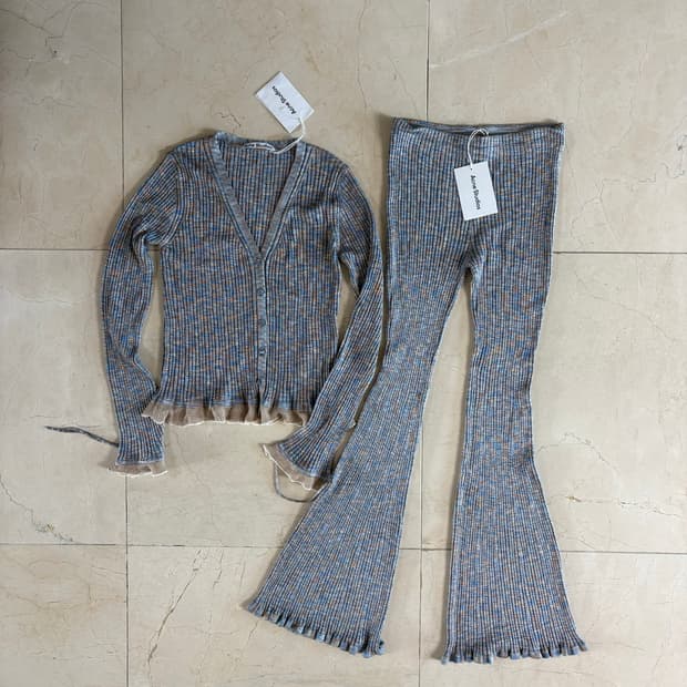 Acne Studios Rib Knit Cardigan & Pants 