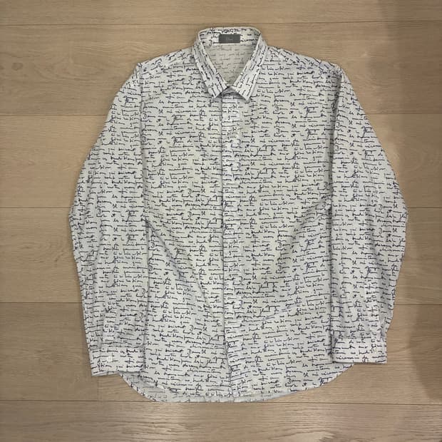 디올 옴므 스크립셔츠 fw15