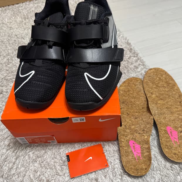 [275] 나이키 로말레오4 역도화 블랙 + 코르크 깔창