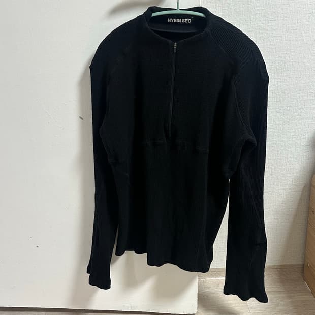 혜인서 와플 반집업 블랙