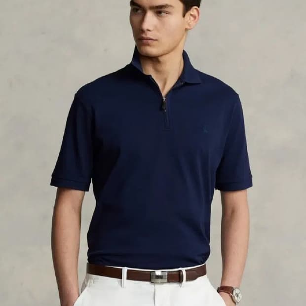 폴로 랄프로렌 커스텀 슬림핏 스트레치 매쉬 폴로셔츠