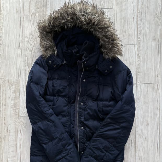 아베크롬비 딱붙핏 울프죠 패딩 네이비 L