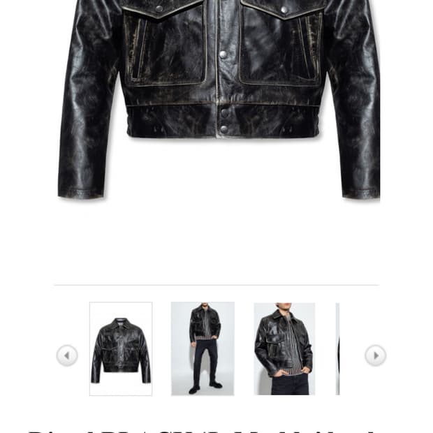 디젤 카우레더 싱글자켓