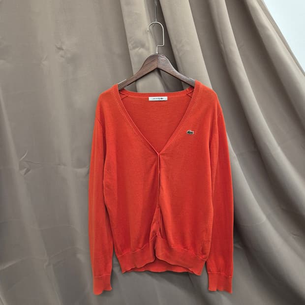 라코스테 코튼 가디건 36