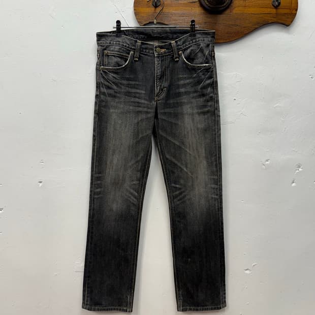 Lee Riders Black Straight Denim Pants