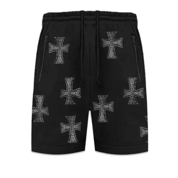 XL 언노운 UNKNOWN 크로스 십자가 스트릿 스웻 쇼츠 반바지