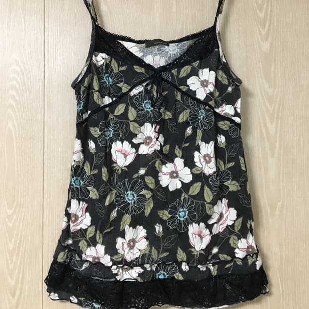 일본빈티지 꽃나시