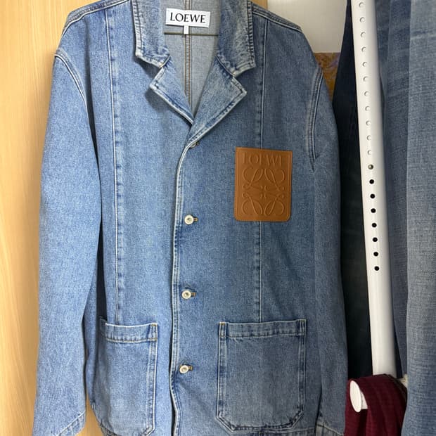  로에베 데님 블레이져