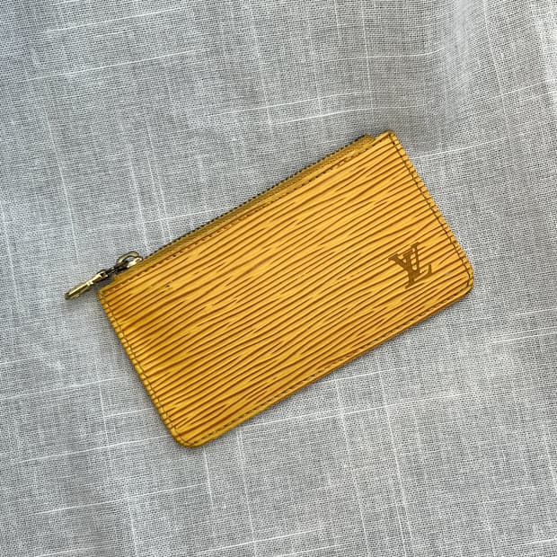 (Rare)90s Louis Vuitton 루이비통 에피 지갑 옐로우