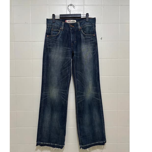 리바이스 521 와이드 레그 데님 팬츠