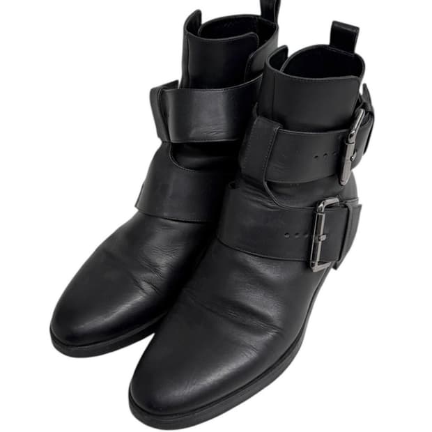 피에르 하디 더블 벨티드 레더 부츠