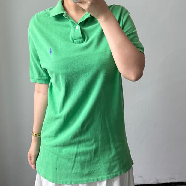 [L] 폴로 커스텀핏 카라 반팔티