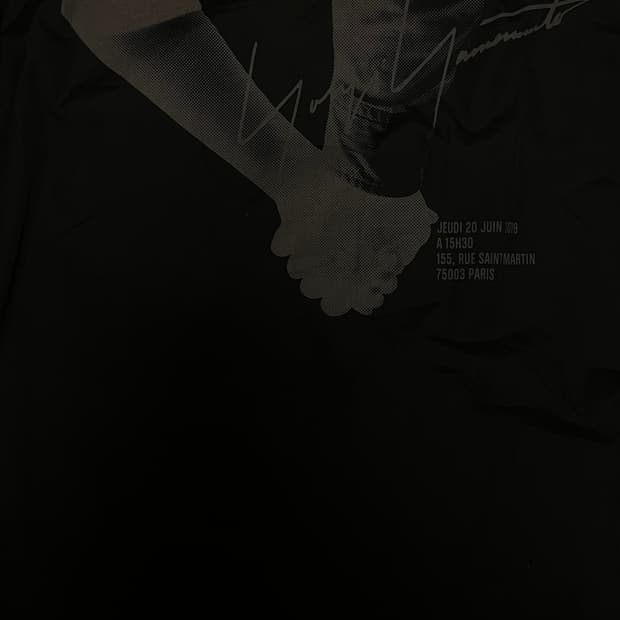 요지 야마모토 블랙 스캔들 스태프셔츠 2사이즈