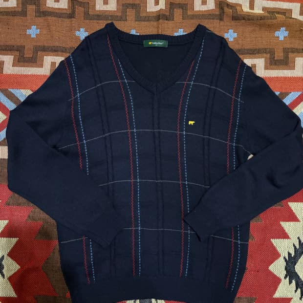 M) 골든베어 브이넥 니트