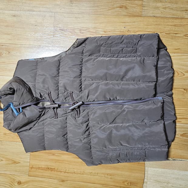 브라운 패딩 베스트 