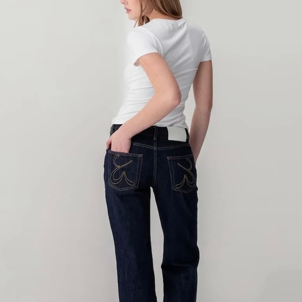 글로니 the rodeo jeans (DEEP BLUE) s