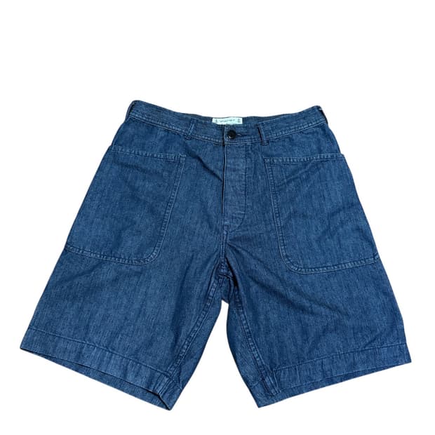 브론슨 Dungaree Style Denim Shorts (W31)