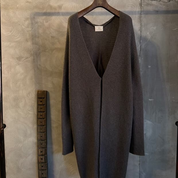 아뇨나 화이트 캐시밍니 롱가디건 66~77