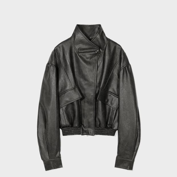 로우클래식 레더 숏 자켓 블랙 s 사이즈 구해요