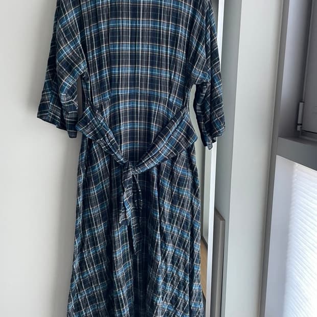 비이커 BEAKER 체크 원피스