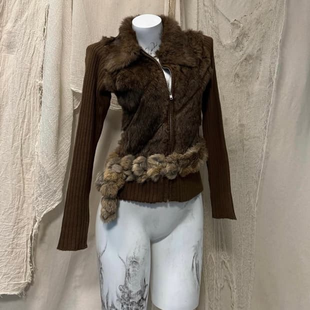 Fur Knit Jacket
