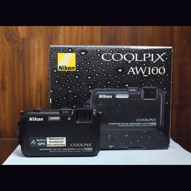 <예약 결제> 니콘 쿨픽스 aw100 블랙 빈티지 디카