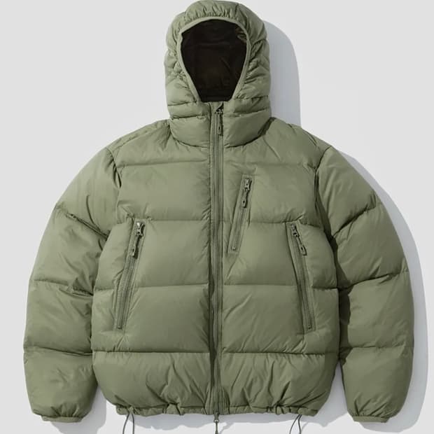 아웃스탠딩 MOUNTAIN DOWN PARKA 패딩 올리브 그린 s