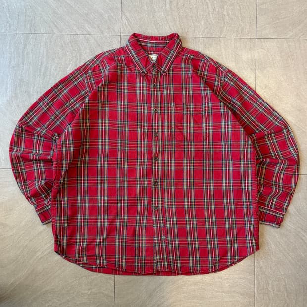엘엘빈 플란넬 정품 L.L.bean 체크 셔츠