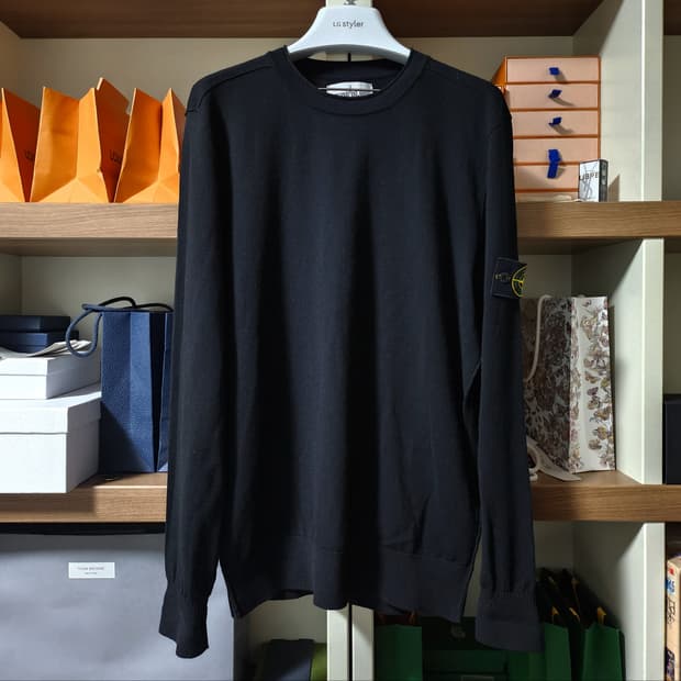 [백화점판]20FW 스톤아일랜드 니트 L 블랙