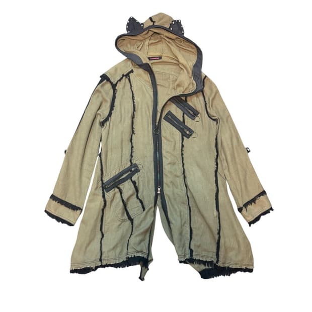 ALGONQUINS Zipper Detail Long Hoodie Jac