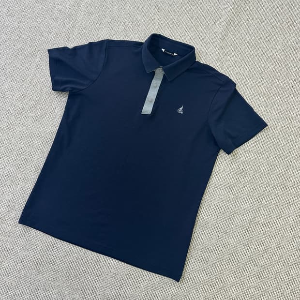 100 빈폴골프 네이비 반팔 티셔츠 0414D
