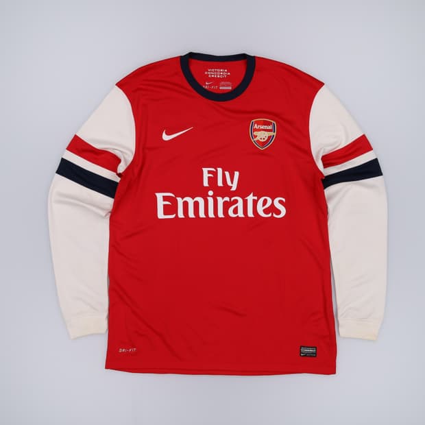 US M 나이키 아스날 12 13 롱슬리브 홈 긴팔 저지 유니폼 3794