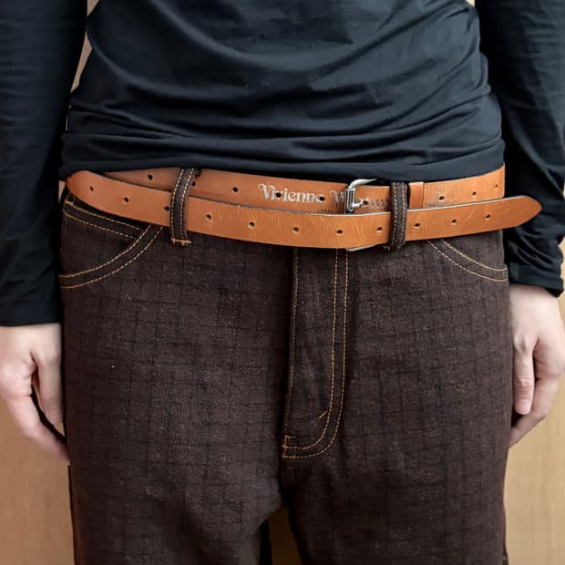 비비안웨스트우드 더블 라인 벨트