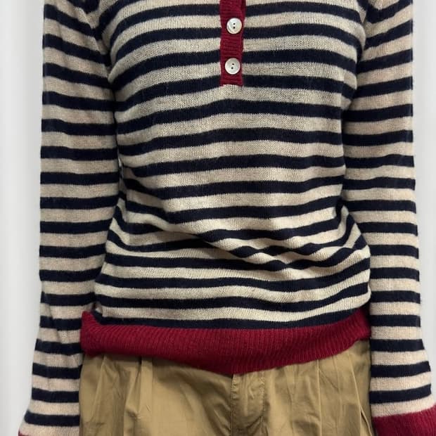 스트라이프 롱슬리브