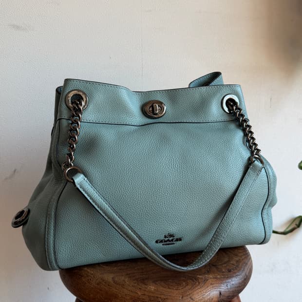 Coach vintage leather 3-way shoudler bag