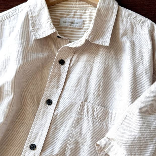 Light cotton woven fabric H/S shirt