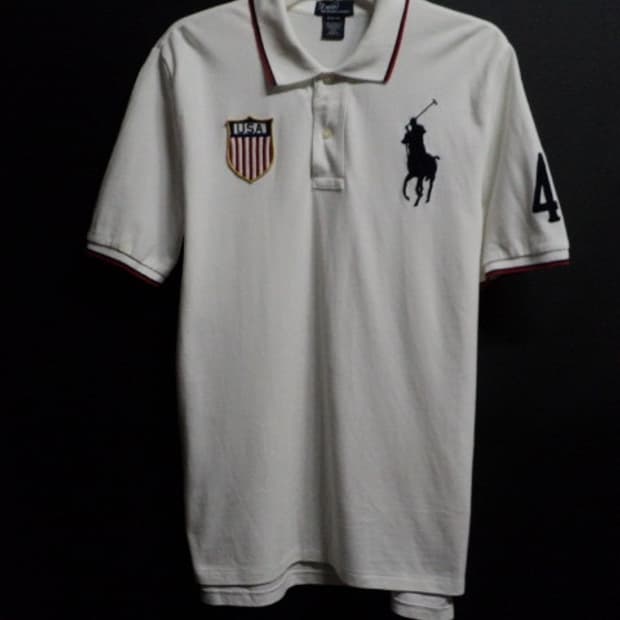 Ralph Lauren 랄프로렌 USA 빅포니 성조기 자수로고 셔츠 