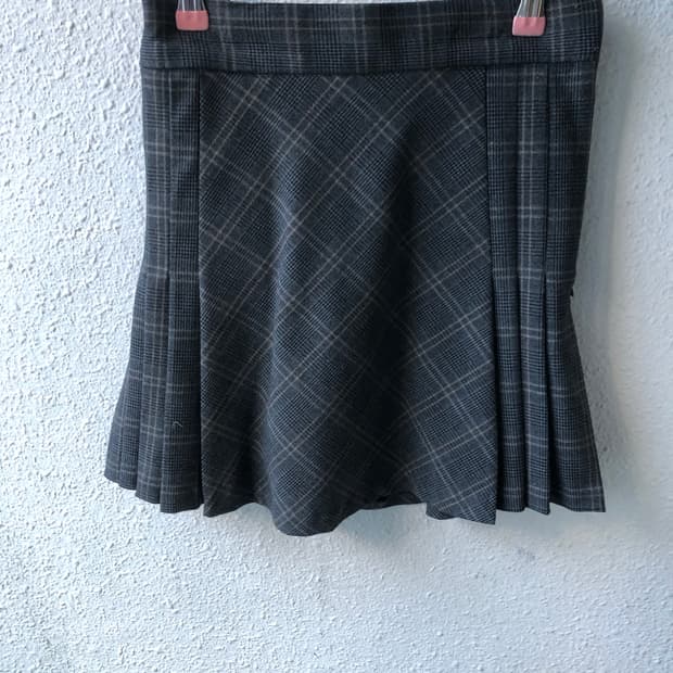 루루서울 밴딩 체크 스커트