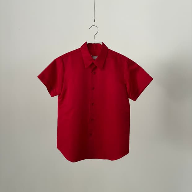90‘s Cool Red Basic Blouse