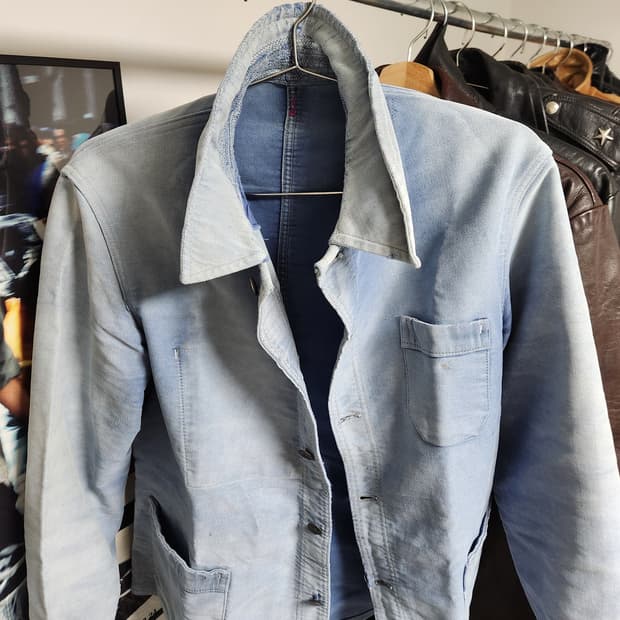 50s French Moleskin Chore Jacket
