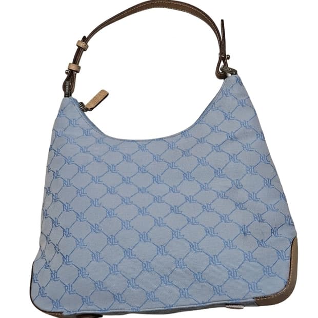 🩵대대장급🩵폴로 랄프로렌 호보백 스카이블루 가방/숄더백/하늘색💦