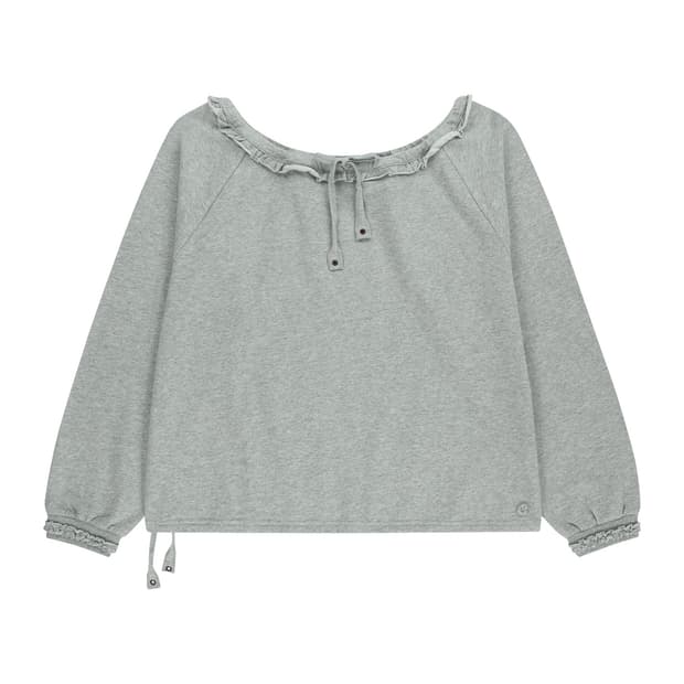 코이세이오 DRAWSTRING LONG SLEEVE MELANGE GRE