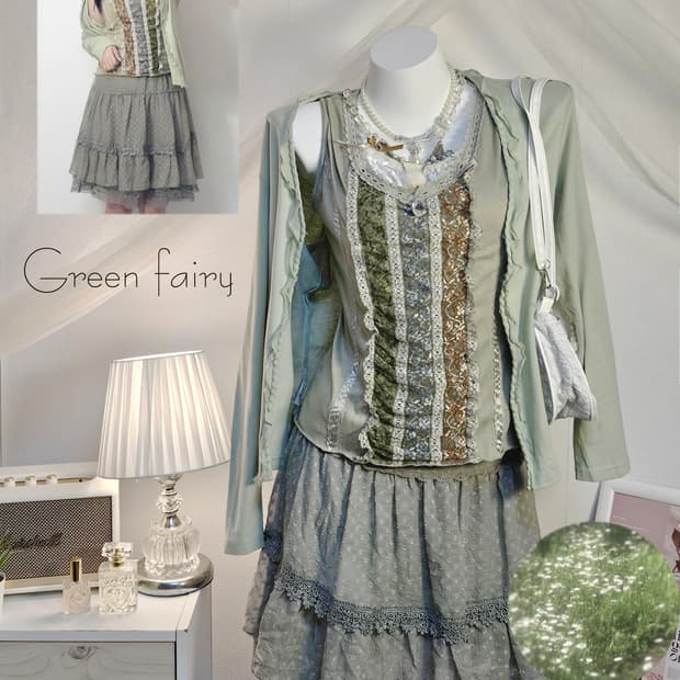Green fairy look style set