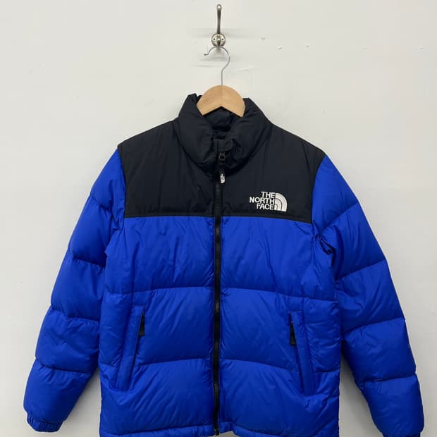 노스페이스 눕시 패딩 블루 / 블랙 남M