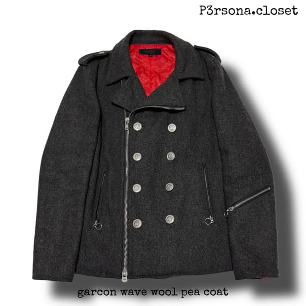 garcon wave wool pea coat