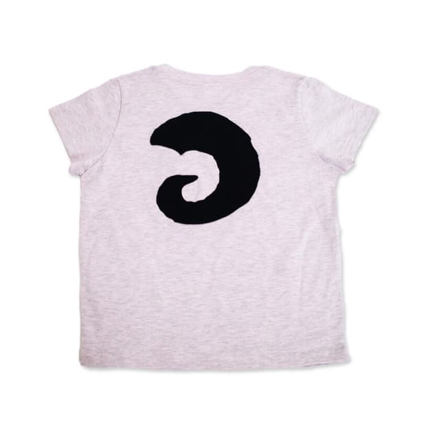 혼 아플리케 티셔츠 (라이트 핑크)