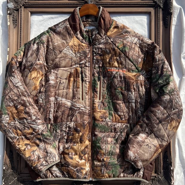 헌팅패턴 라이트패딩 자켓