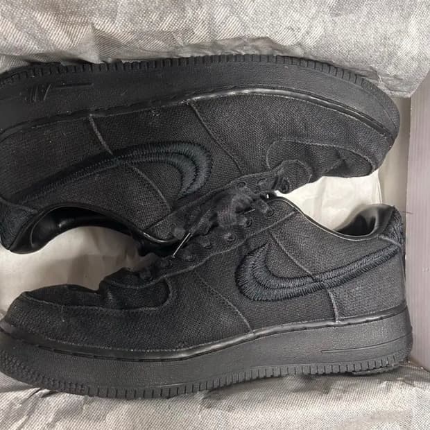 스투시 나이키 에어포스 1 트리플 블랙