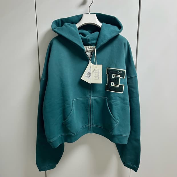 [XL]이알엘 ERL 25fw 바시티 후드집업/그린