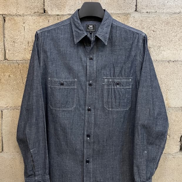 빔즈 하트 샴브레이 셔츠